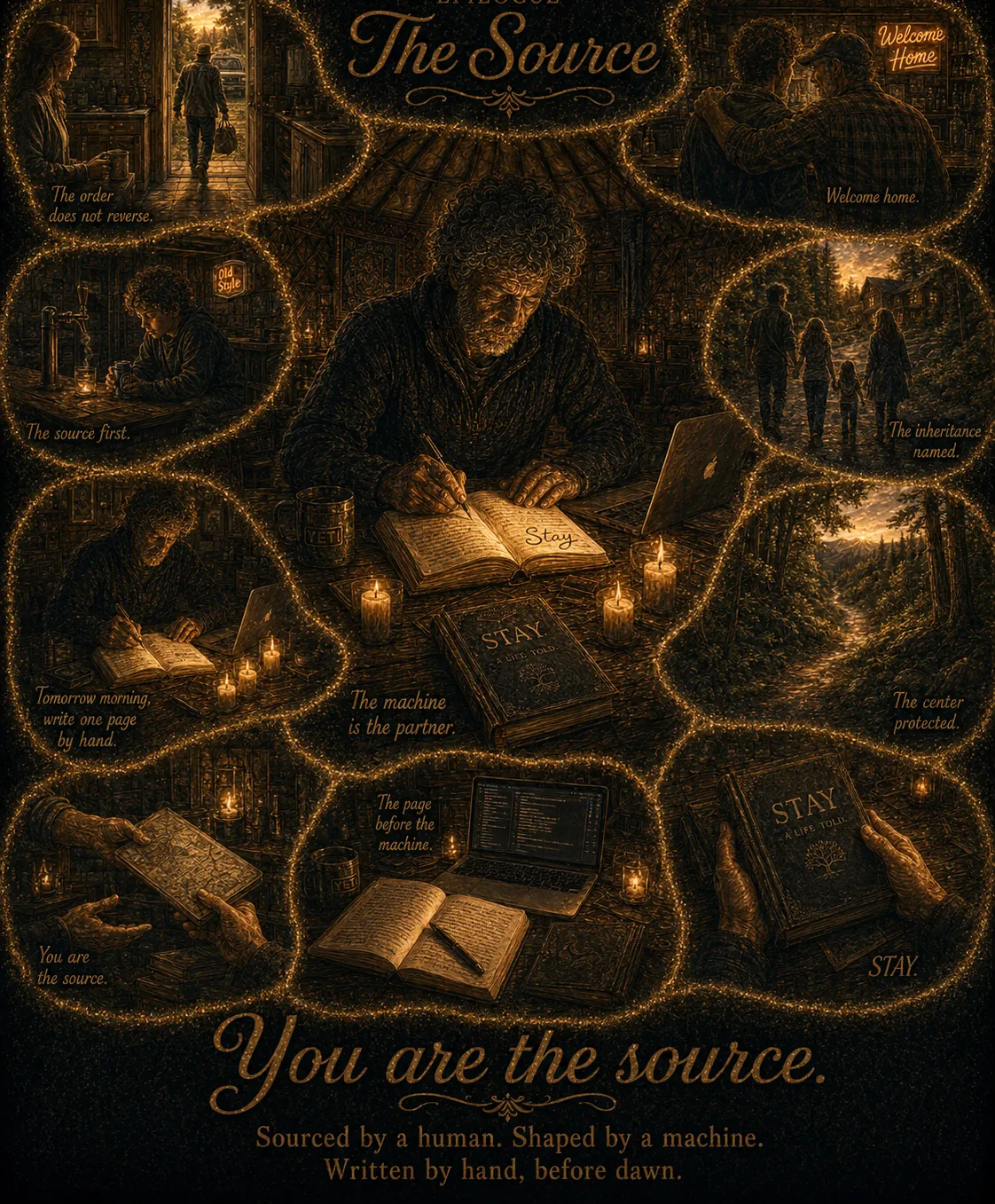 STAY, Chapter 19: Go Write Your Page illustrated chapter plate