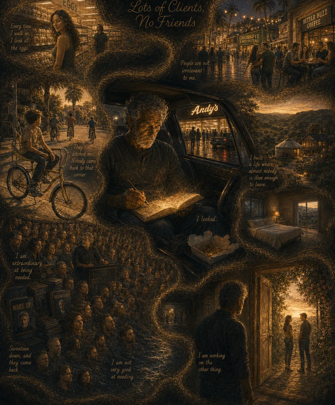 STAY, Chapter 8: Lots of Clients, No Friends illustrated chapter plate