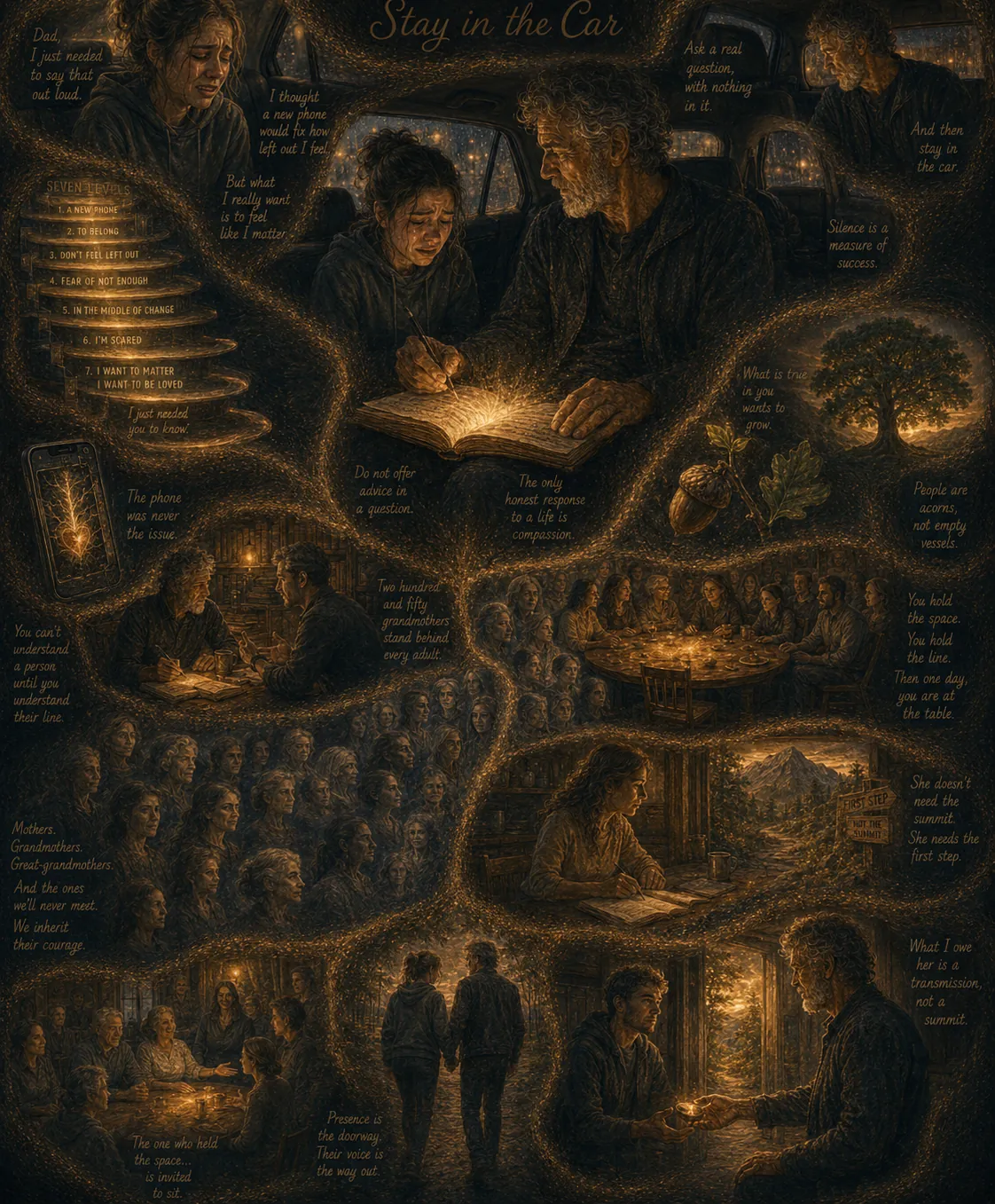 STAY, Chapter 9: Tell Me About Your Grandmother illustrated chapter plate